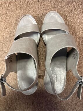 Vera Wang GrayTwo-Band Slingback Sandals